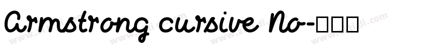 Armstrong cursive No字体转换